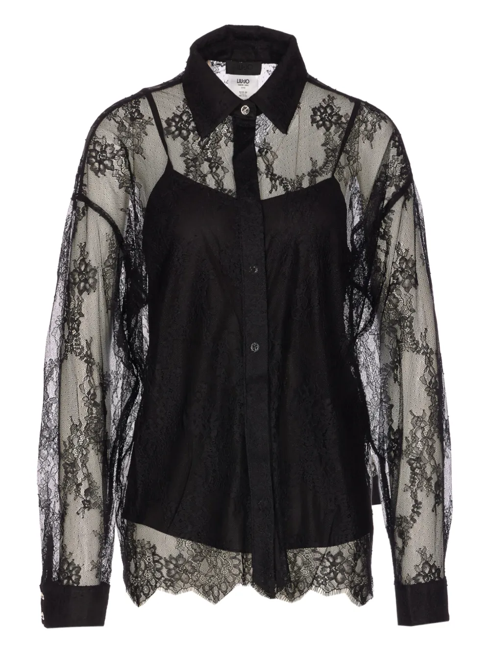LIU JO lace shirt - Schwarz