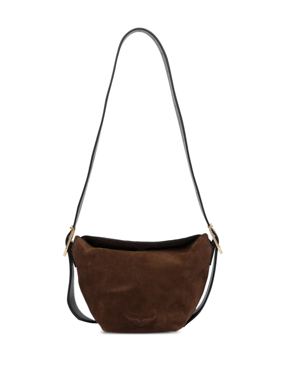Zadig&Voltaire Baby Jane suede crossbody bag - Marrone