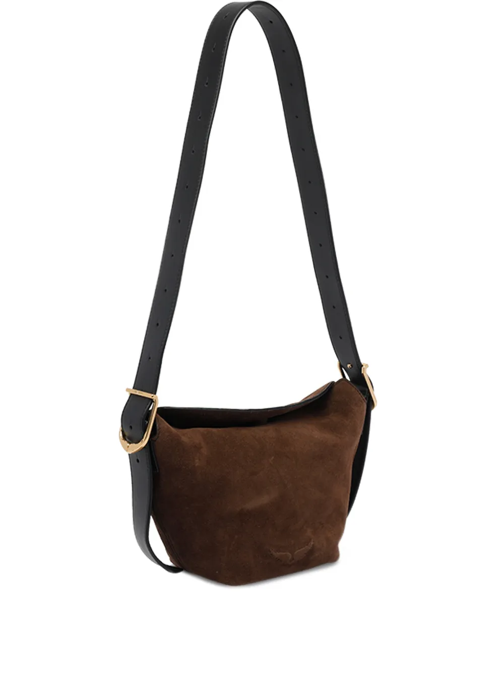 Zadig&Voltaire Baby Jane suède crossbodytas Bruin