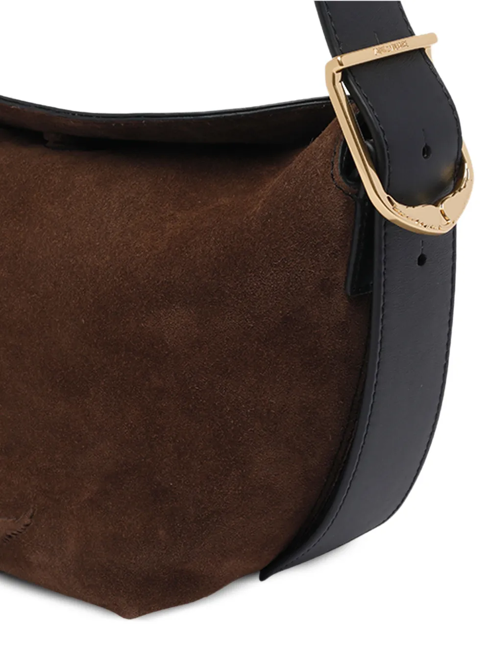 Zadig&Voltaire Baby Jane suède crossbodytas Bruin