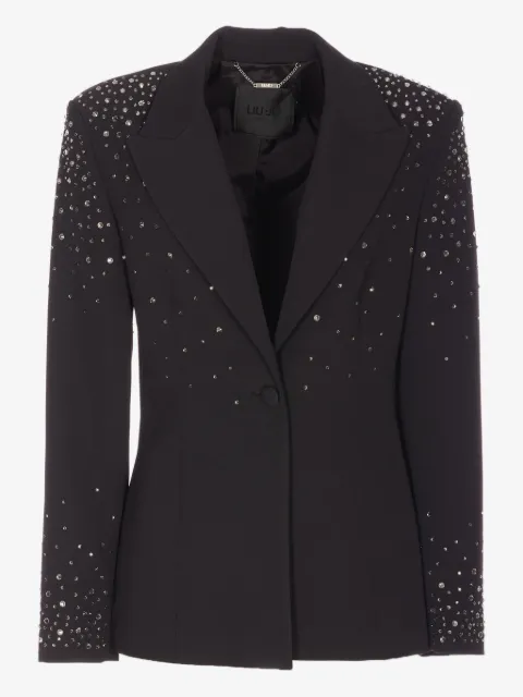 LIU JO blazer à col v avec ornements en cristal