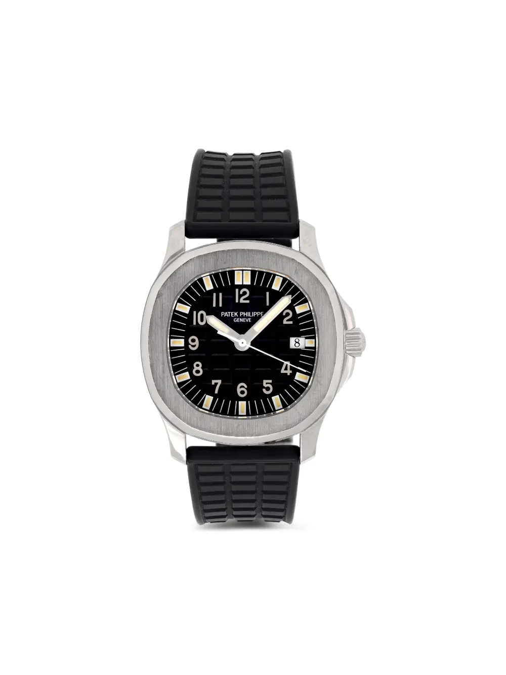 Pre-owned Patek Philippe Aquanaut 36mm Watch In Black