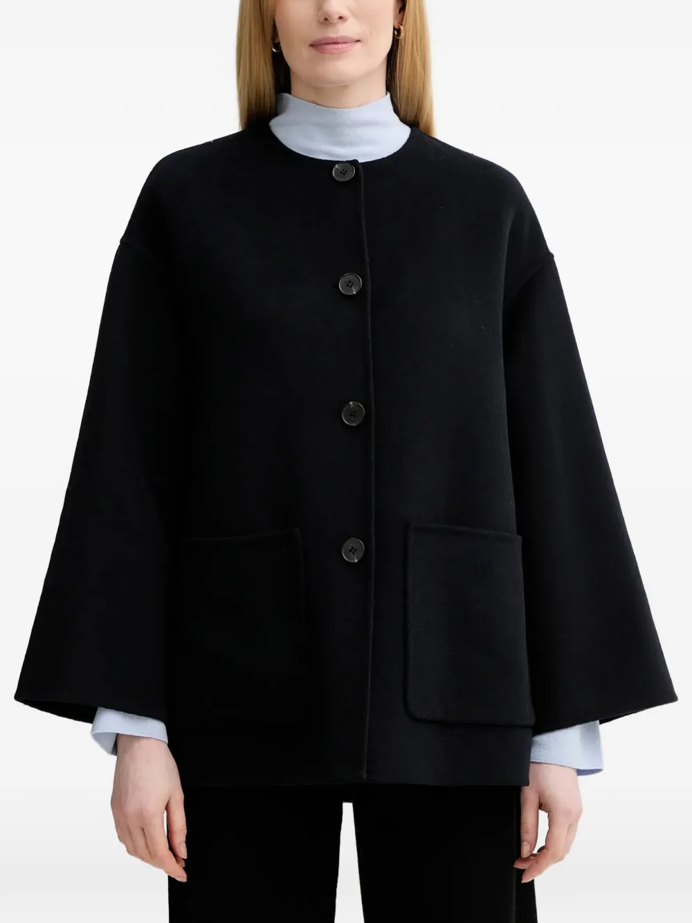Marc O'Polo button flap pocket coat | blu | Image 1