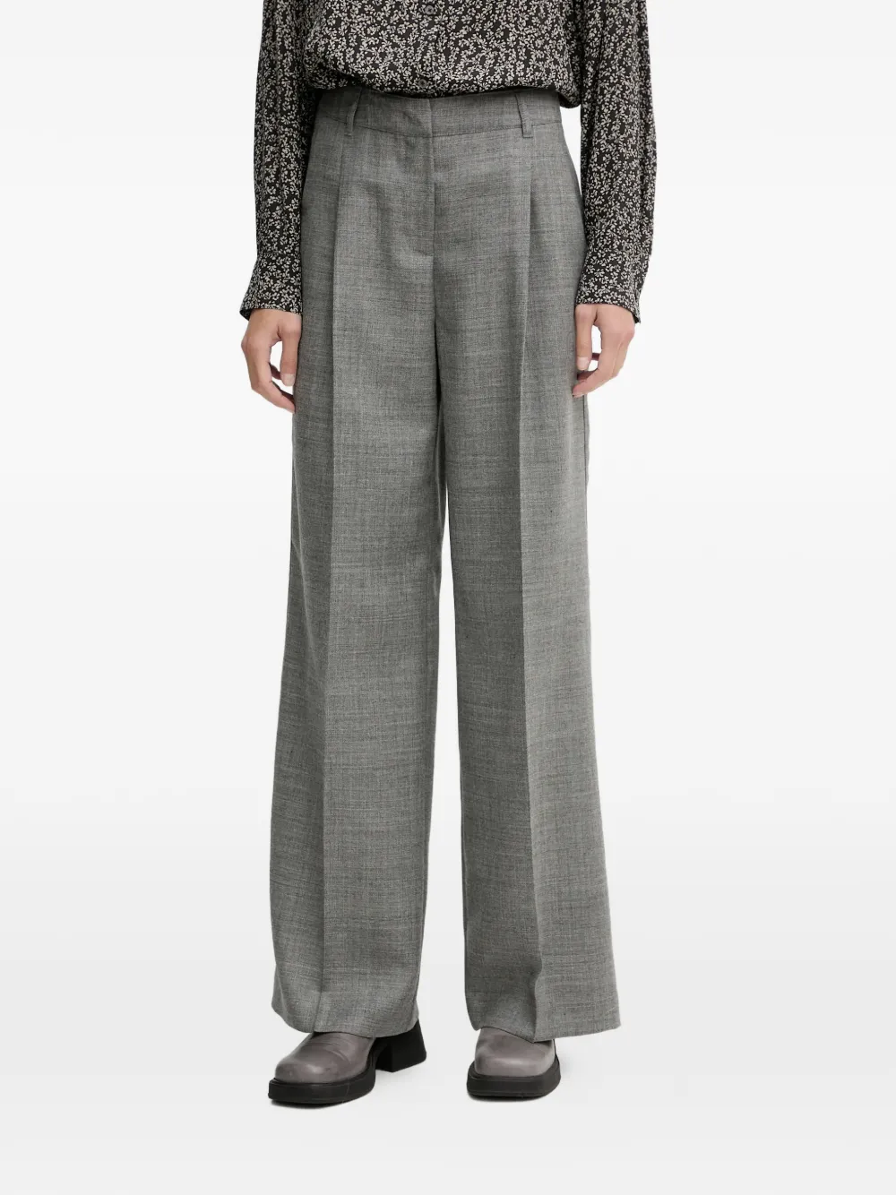 Marc O'Polo wide-leg trousers - Grigio