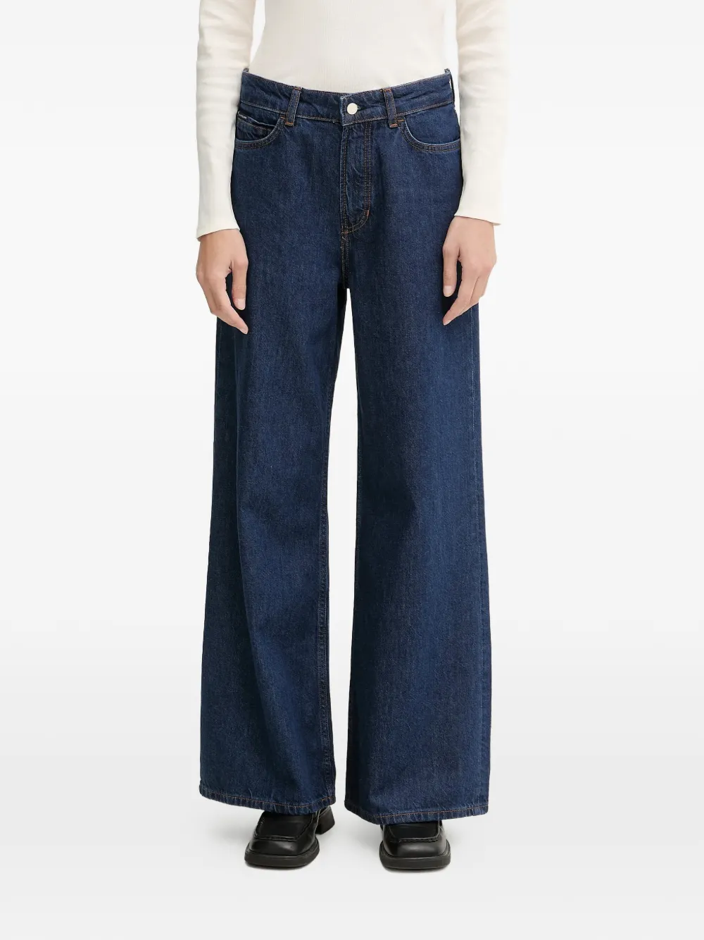 Marc O'Polo Anjo wide-leg jeans - Blu