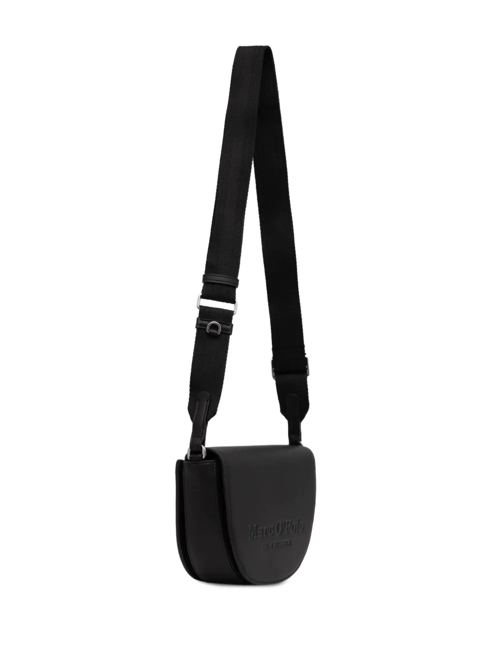 Marc O'Polo small debossed-logo shoulder bag - Zwart