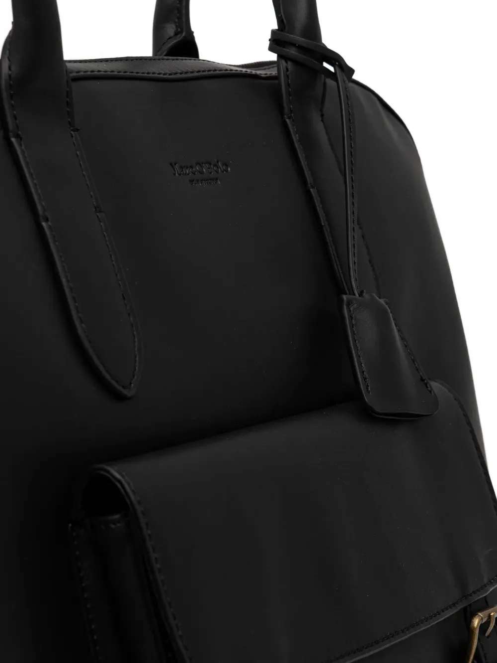 Marc O'Polo Leren shopper Zwart