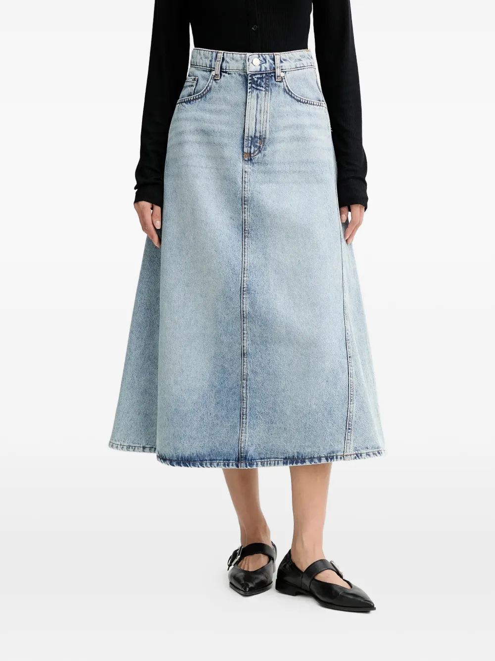 Marc O'Polo A-line panelled skirt - Blu