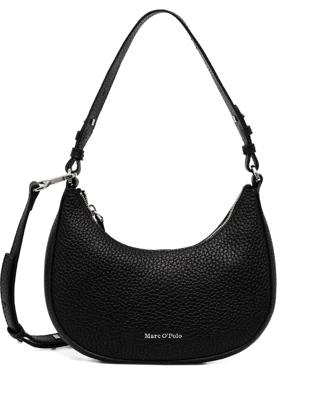Marc O'Polo medium grained-leather shoulder bag - Nero