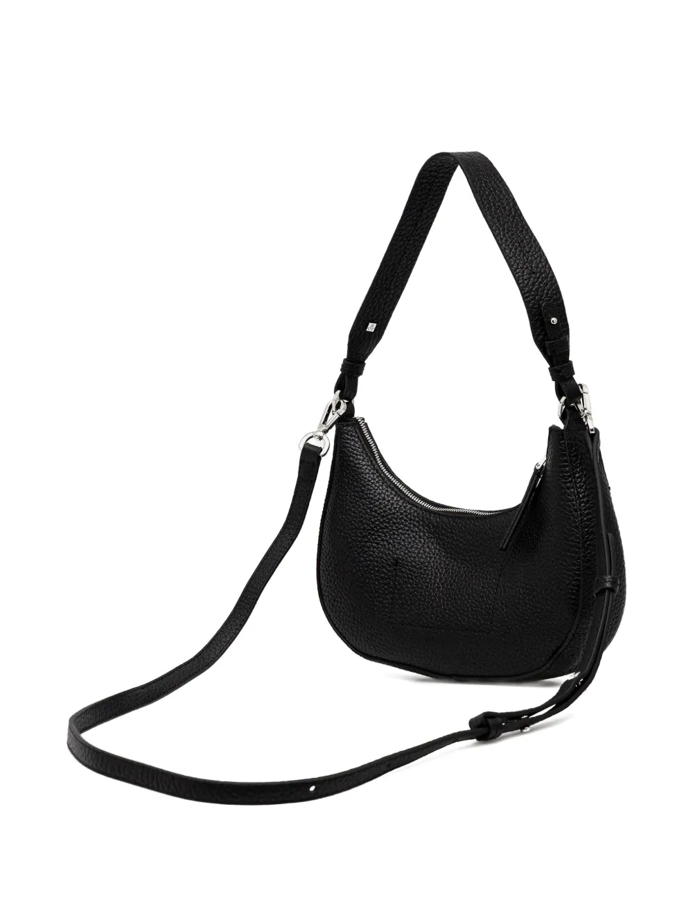 Marc O'Polo medium grained-leather shoulder bag - Zwart