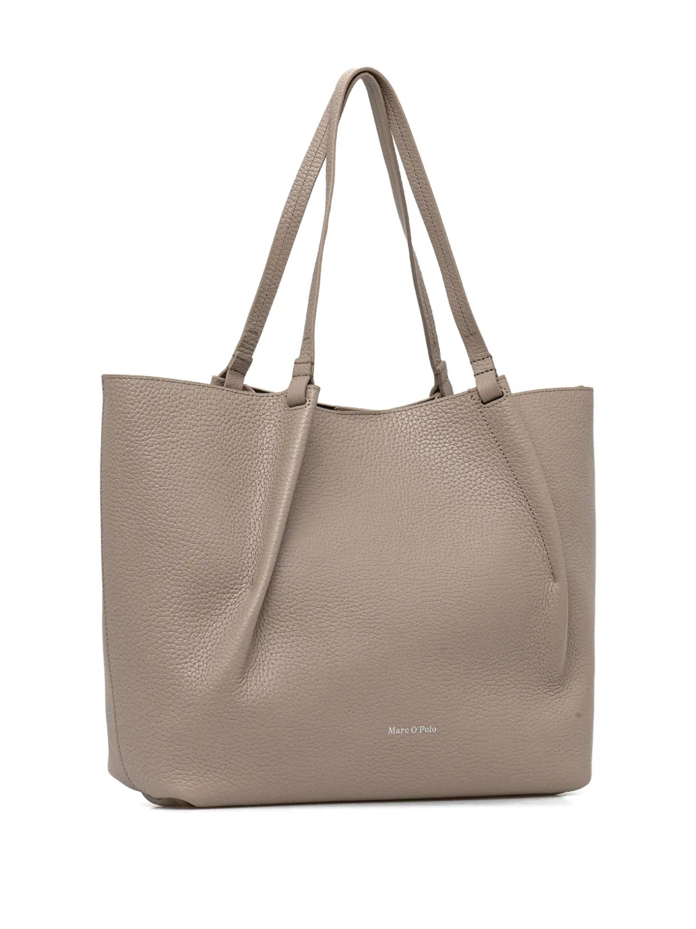 Marc O'Polo medium grained-leather tote bag - Beige