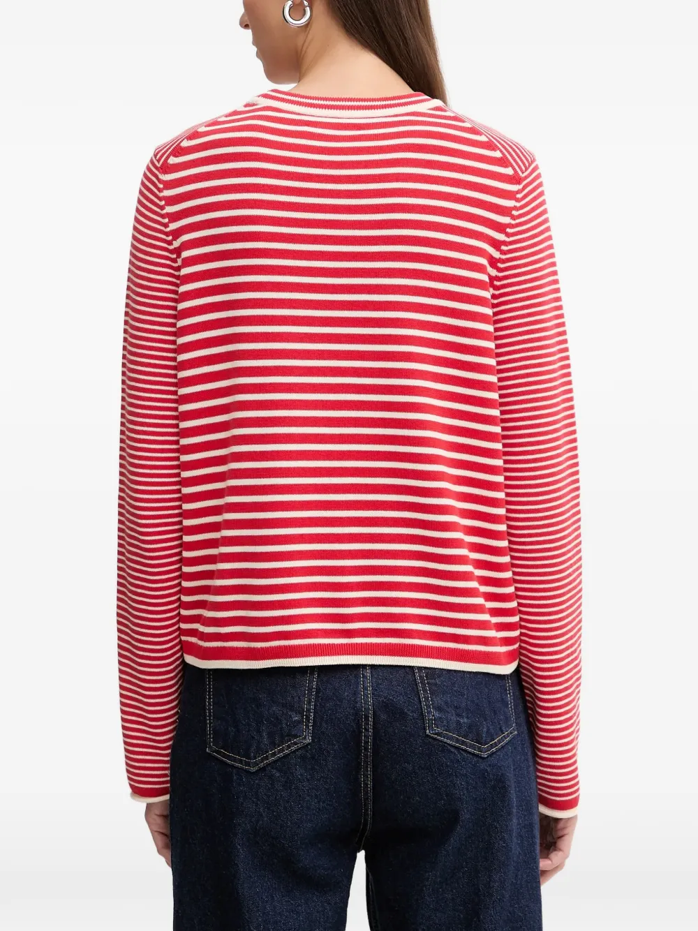  Marc O'polo Pull à Rayures - Rouge 