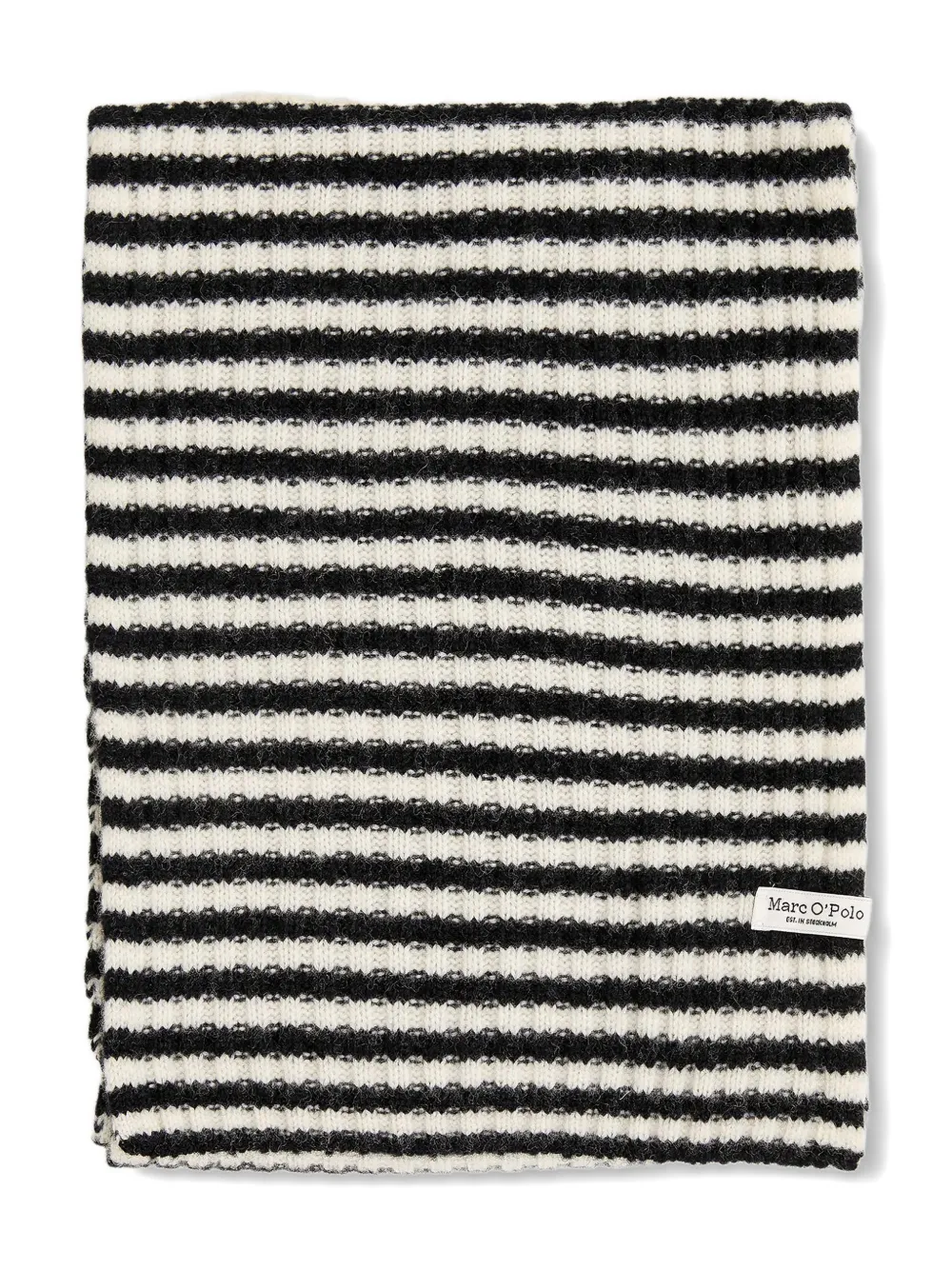 Marc O'Polo striped scarf - Wit