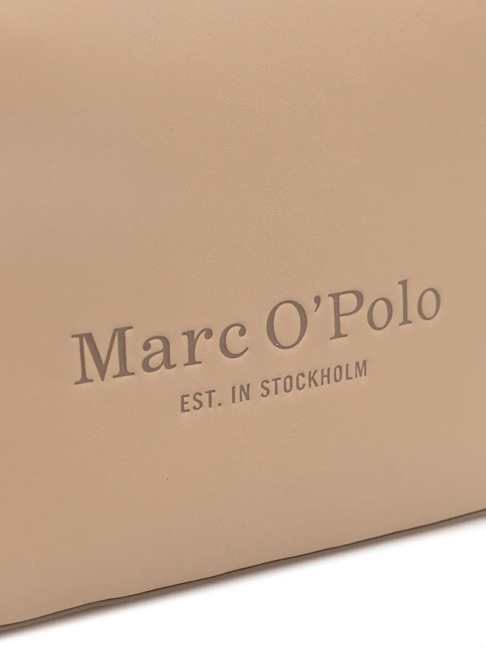 Marc O'Polo Shopper met logo-reliëf Beige