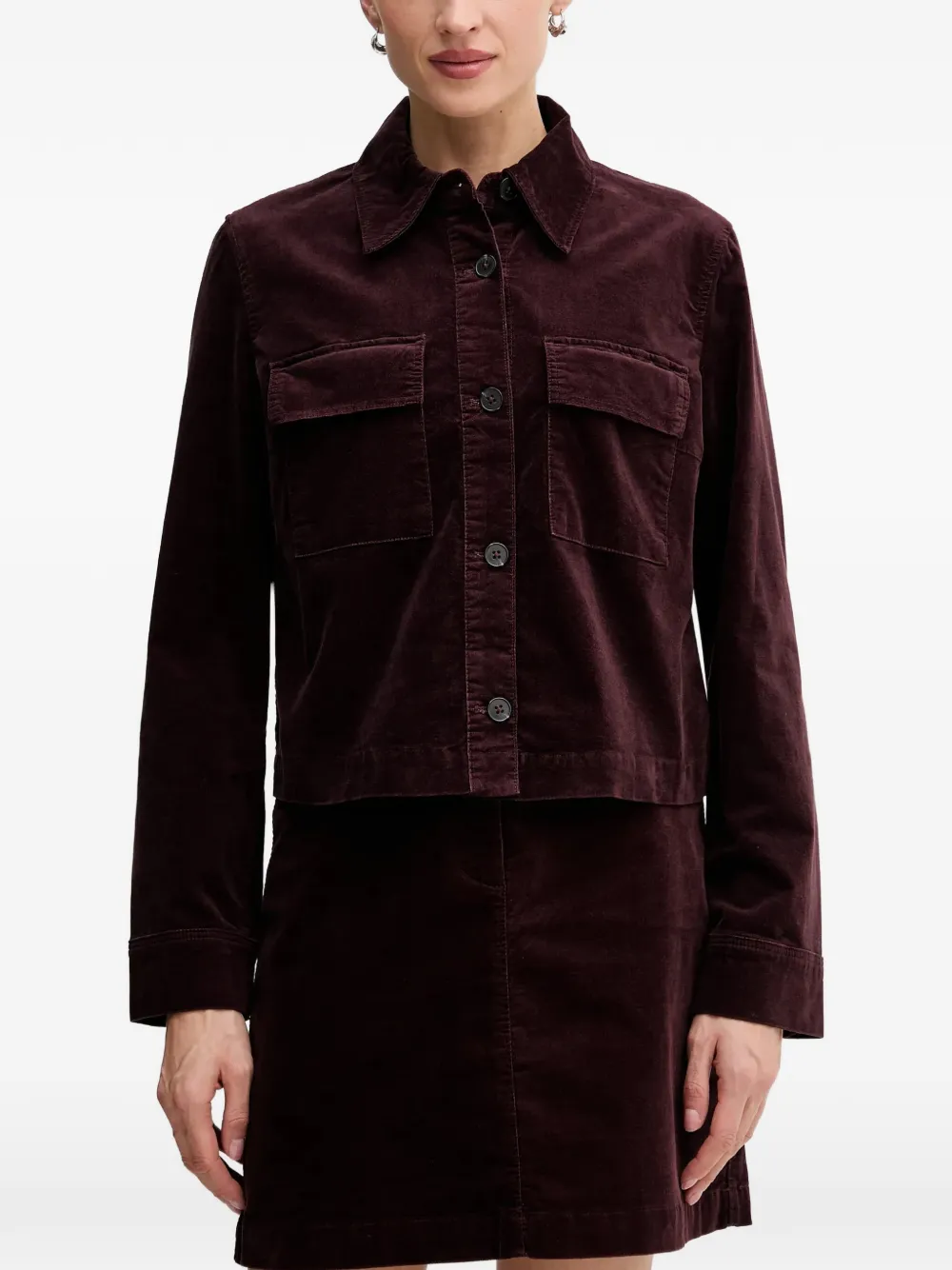 Marc O'Polo chest-pocket jacket - Viola