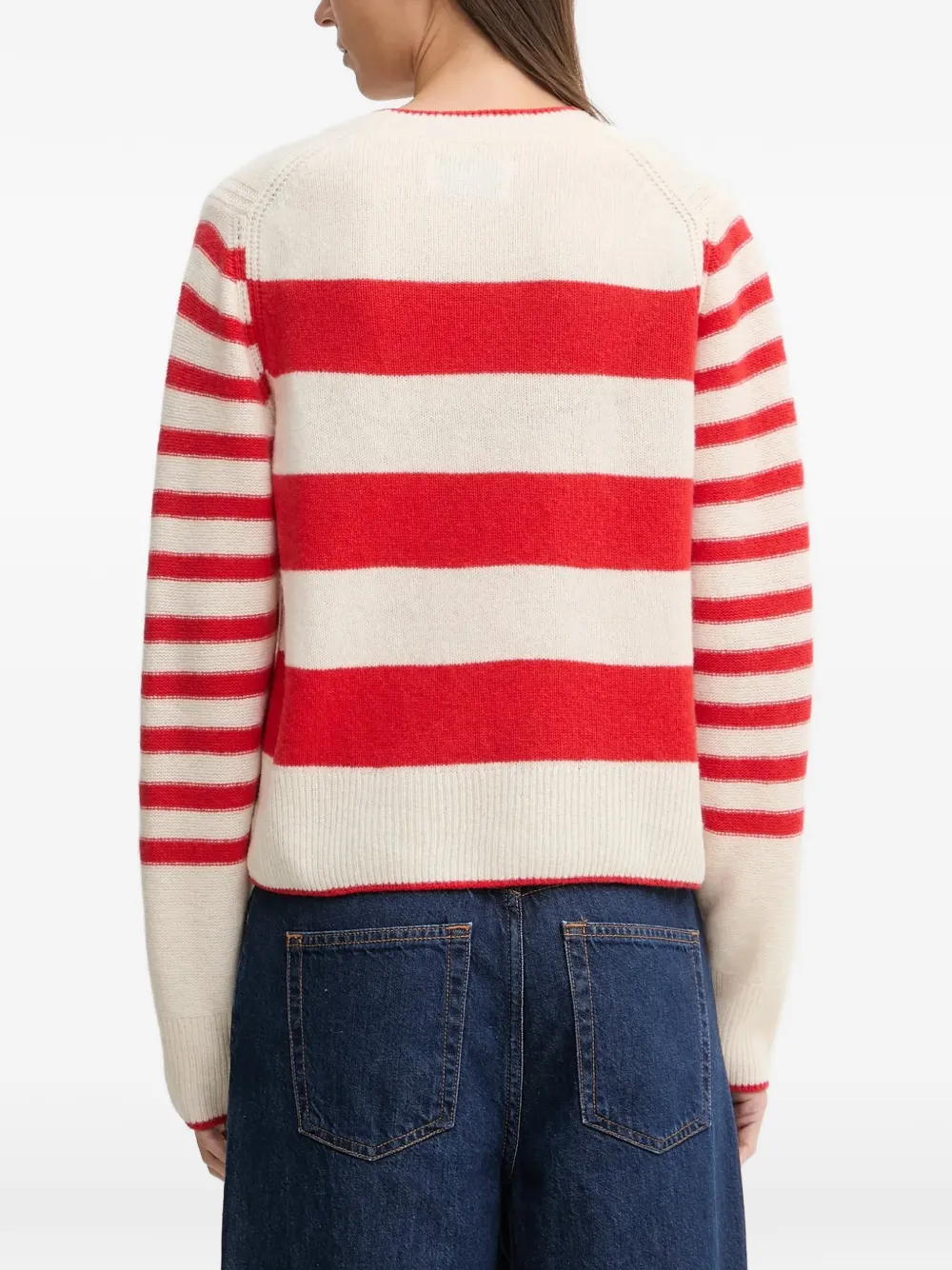  Marc O'polo Striped Crew-neck Sweater - Neutrals 