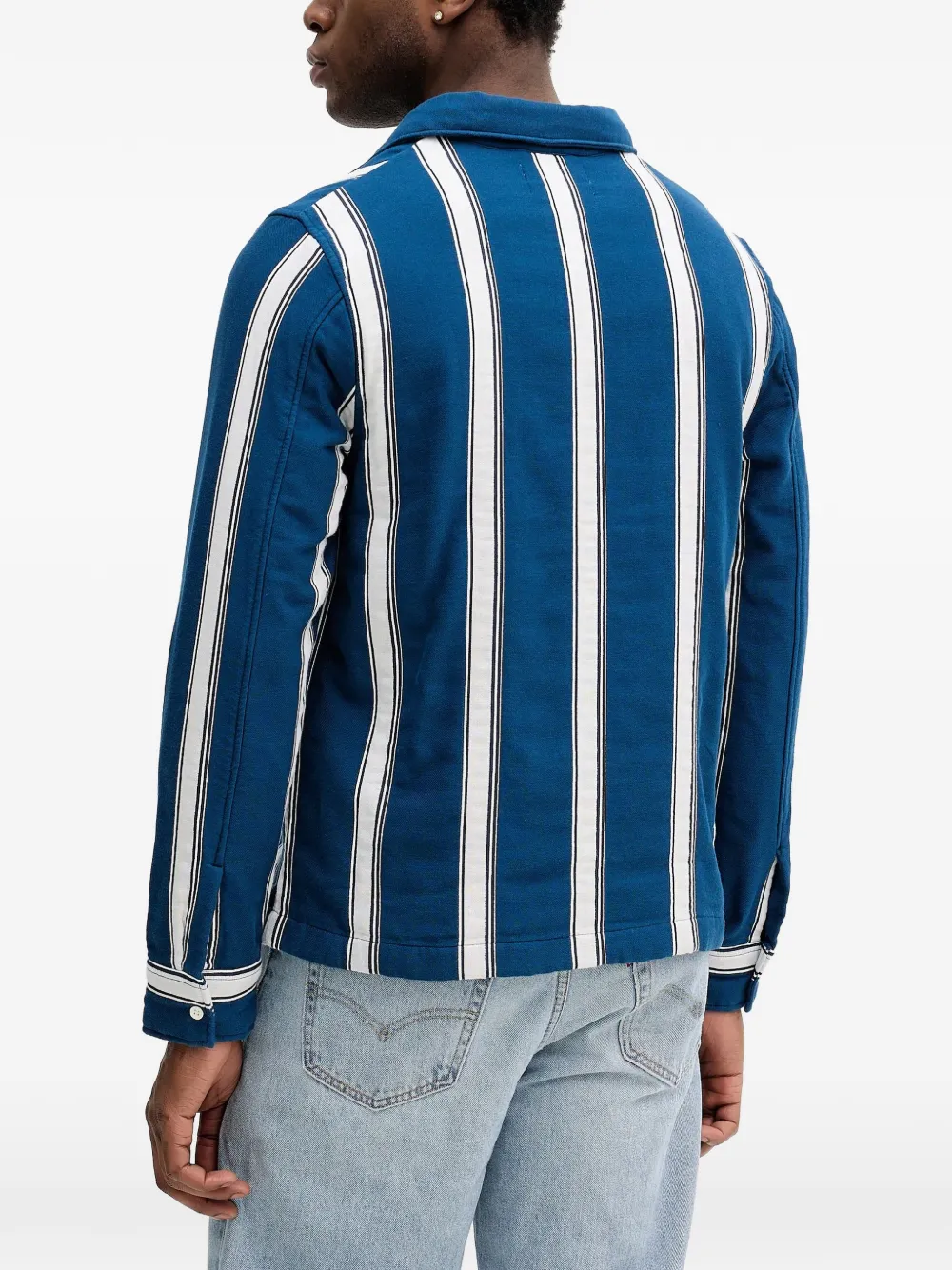  Marc O'polo Striped Button-down Shirt - Blue 