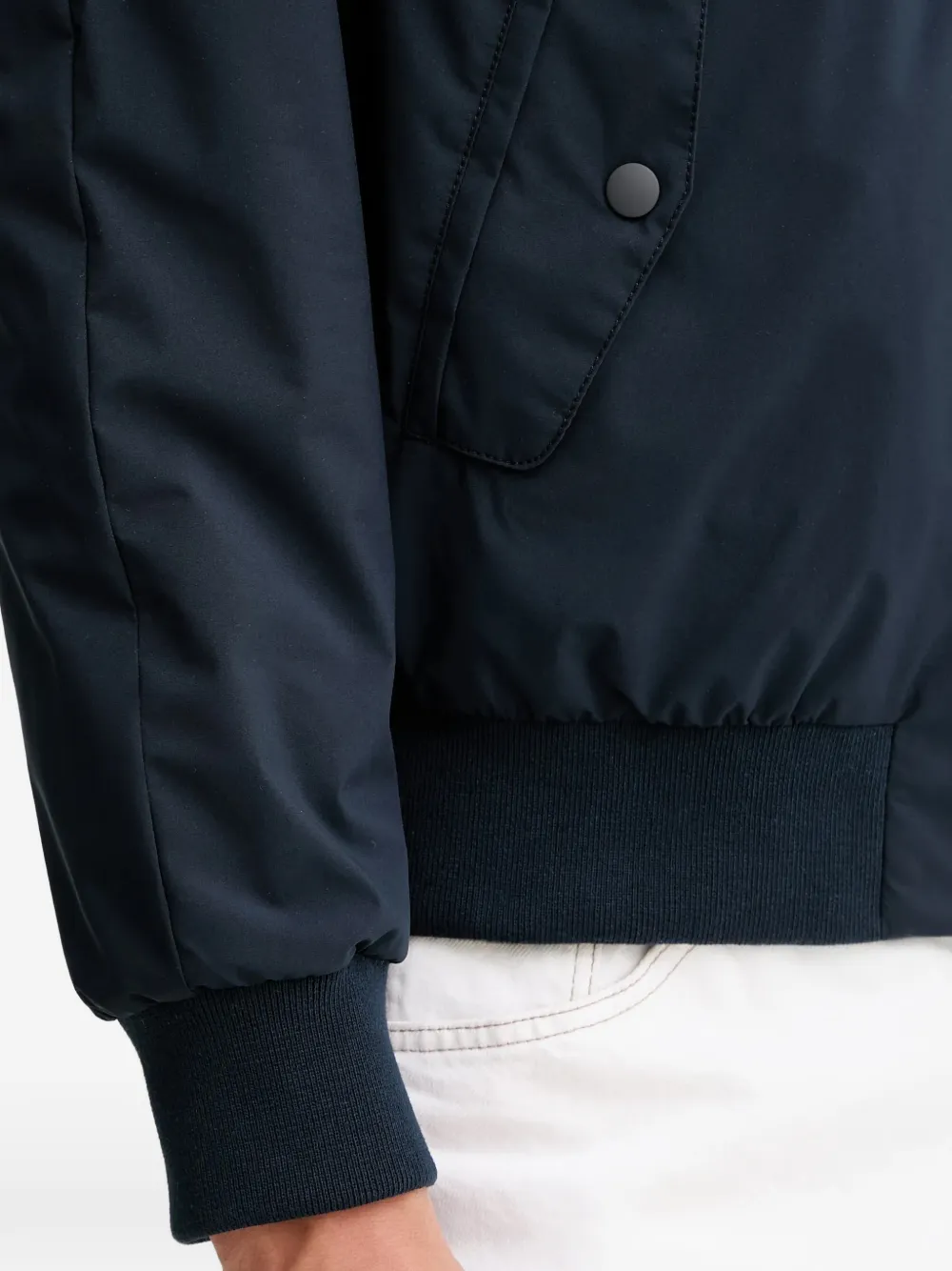 Marc O'Polo Jack met geribbelde afwerking Blauw
