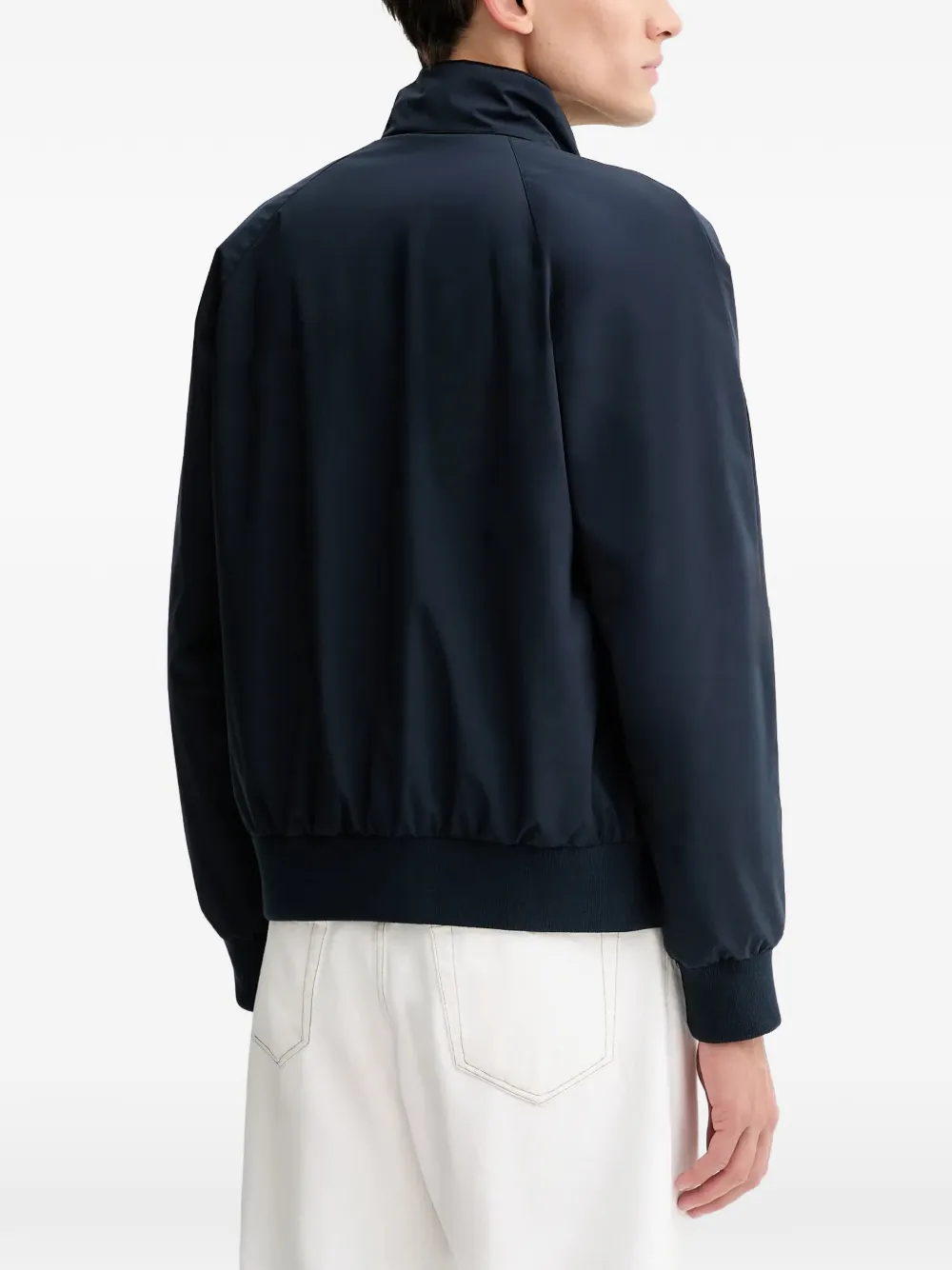  Marc O'polo Rib Trim Collar Jacket - Blue 