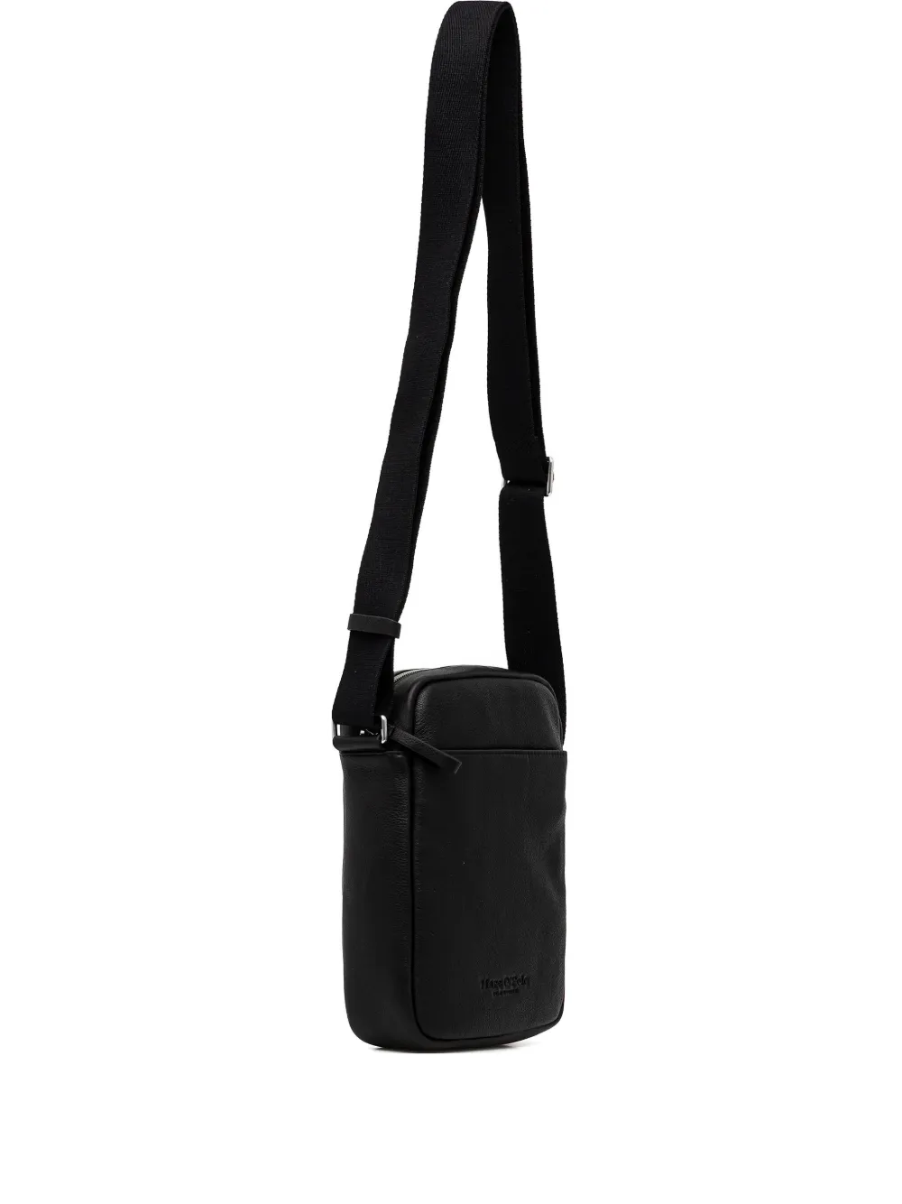 Marc O'Polo medium debossed messenger bag - Nero