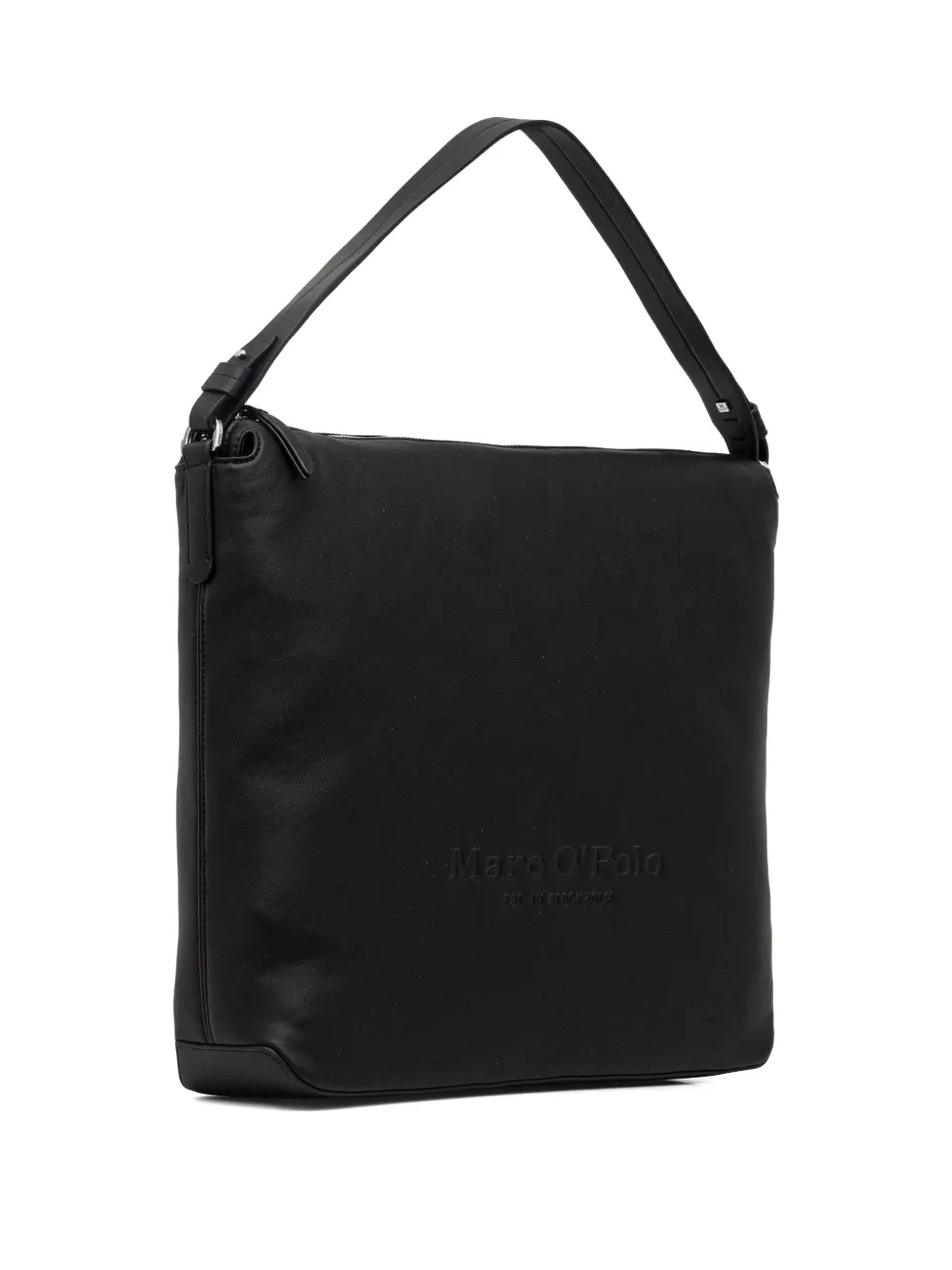 Marc O'Polo debossed-logo tote bag - Zwart