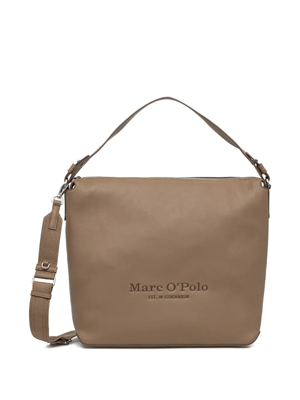 Marc O'Polo debossed tote bag - Beige