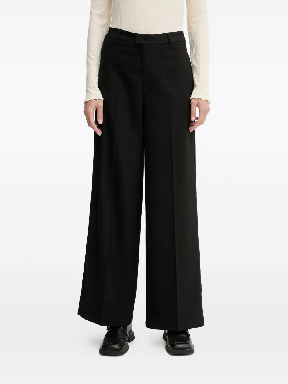 Marc O'Polo wide-leg trousers - Nero