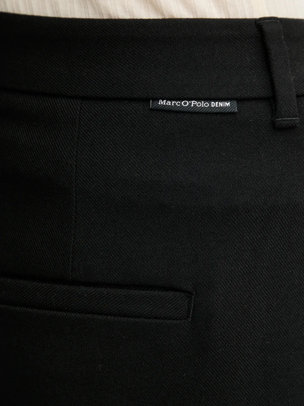 Marc O'Polo Broek met wijde pijpen Zwart