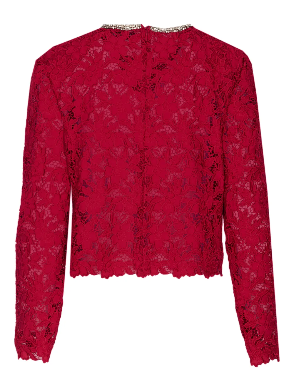 Self-Portrait crystal-collar lace blouse | Blouses | Image 2