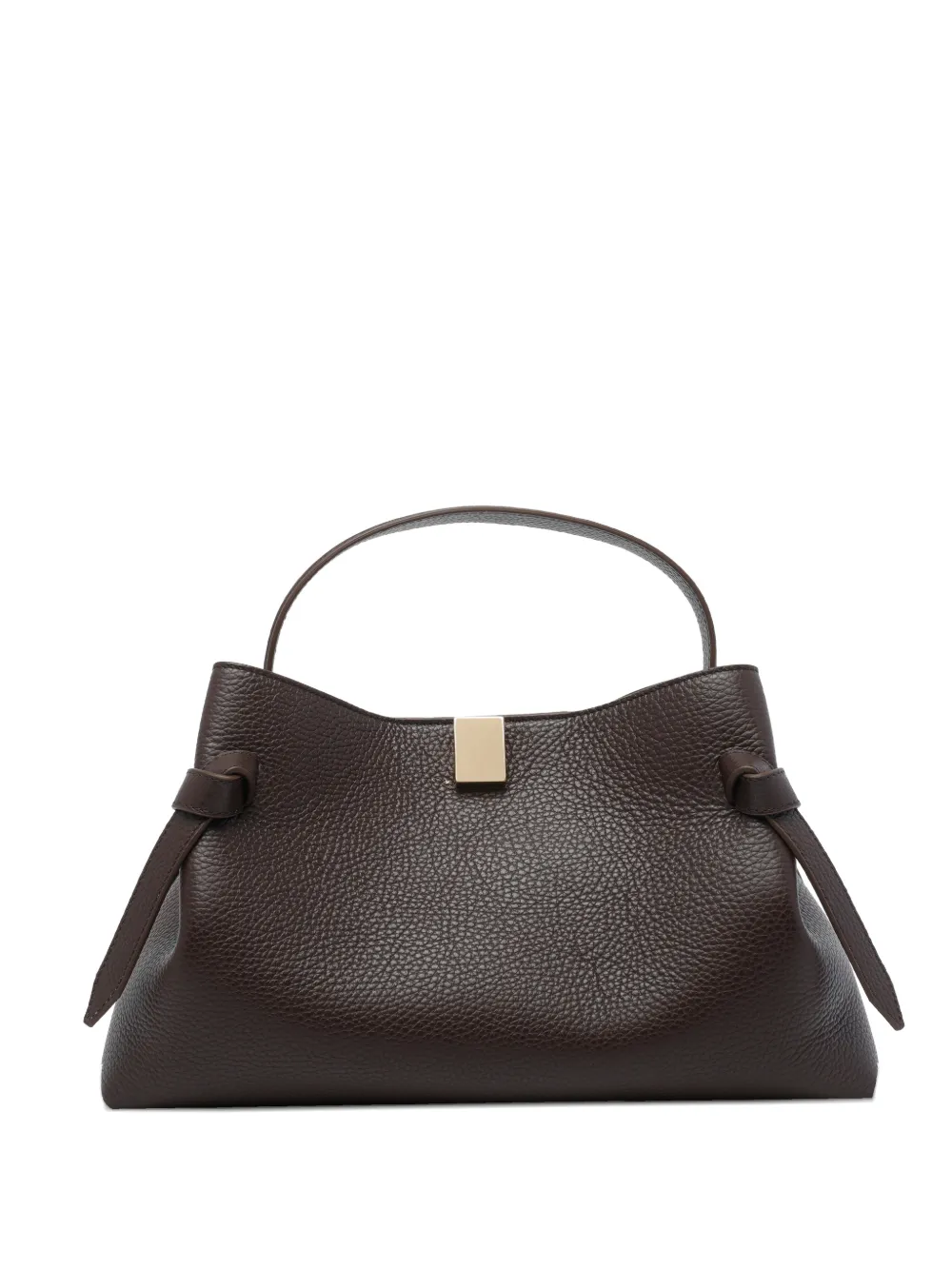 Yuzefi Gyoza leather tote bag - Marrone