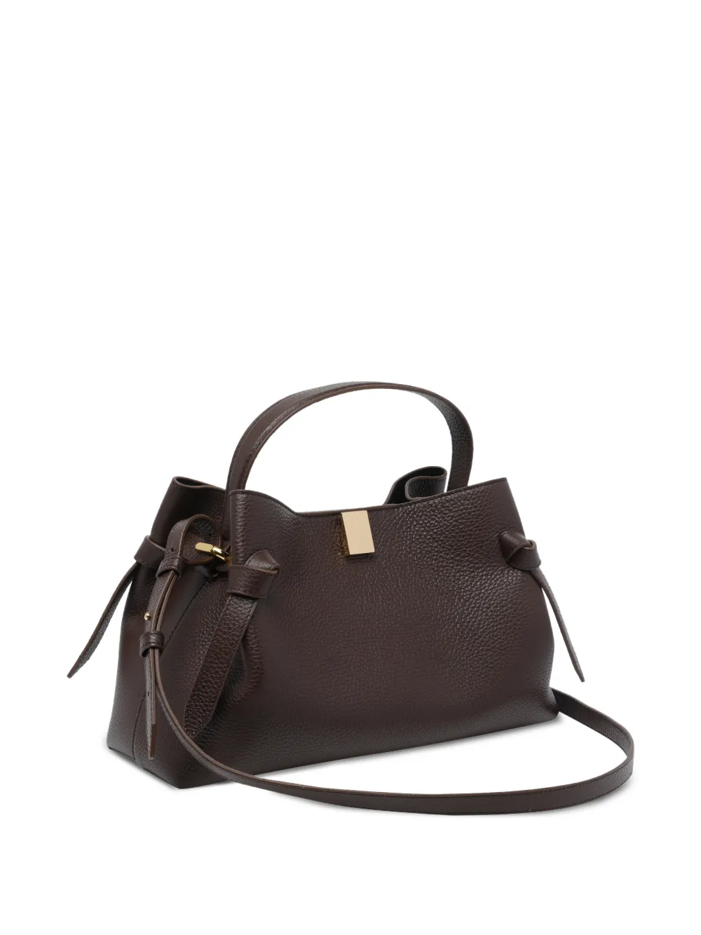 Yuzefi Gyoza leren shopper Bruin