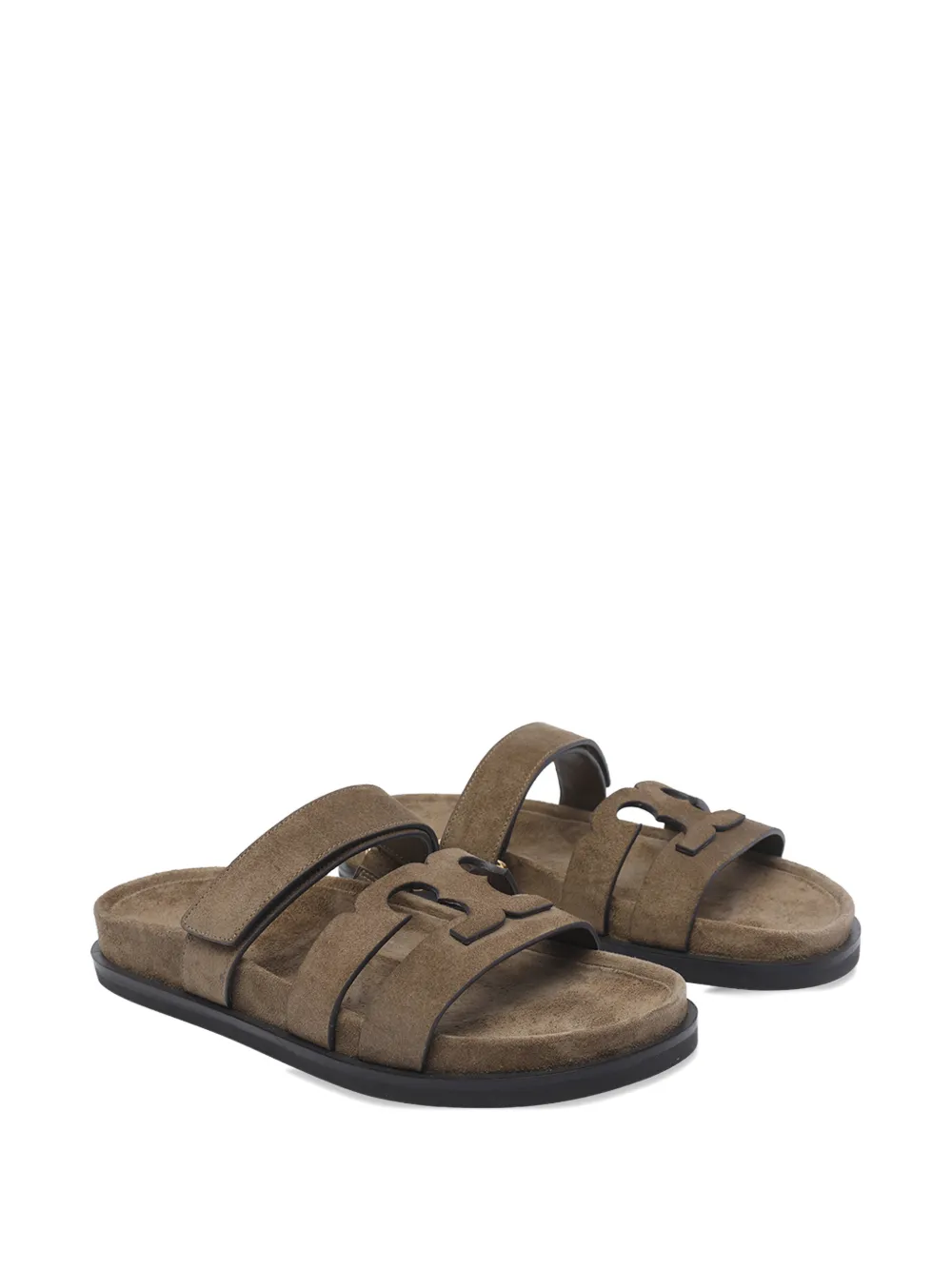 Tory Burch Ines suède sandalen Bruin