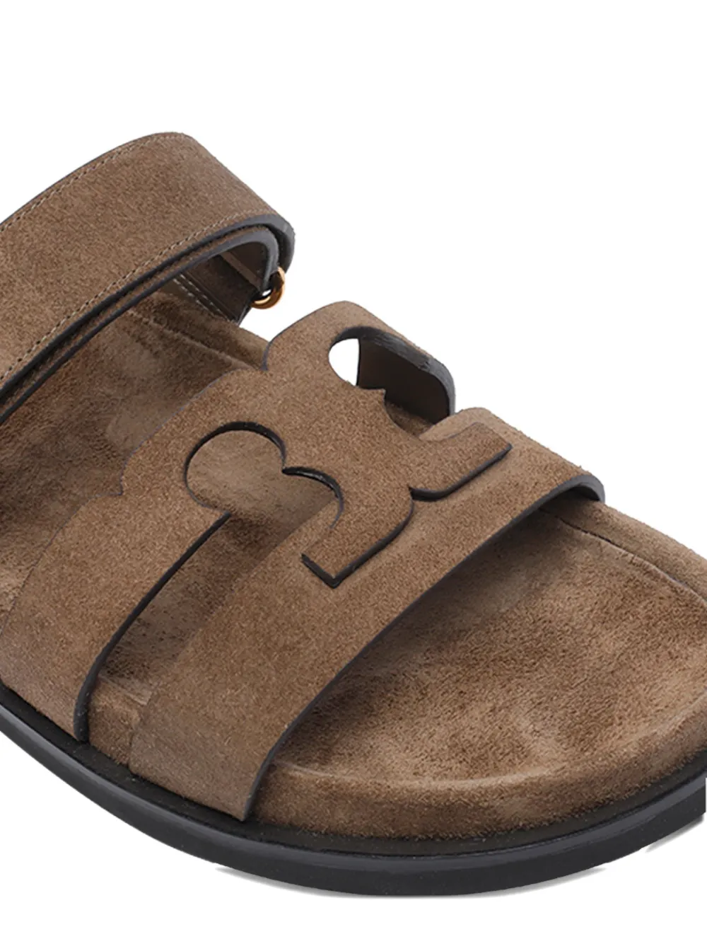 Tory Burch Ines suède sandalen Bruin