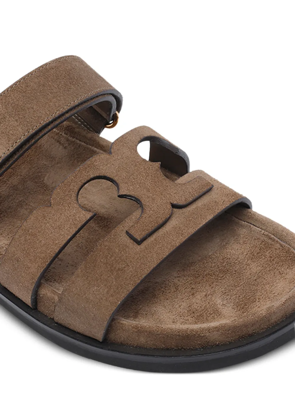 Tory Burch Ines suède sandalen Bruin