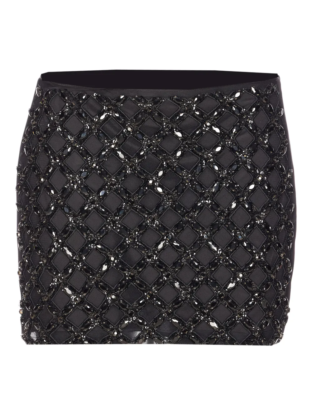 LIU JO embroidery mini skirt - Nero