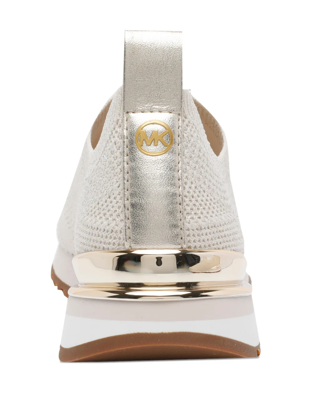 Michael Kors Slip-on sneakers met logo Beige