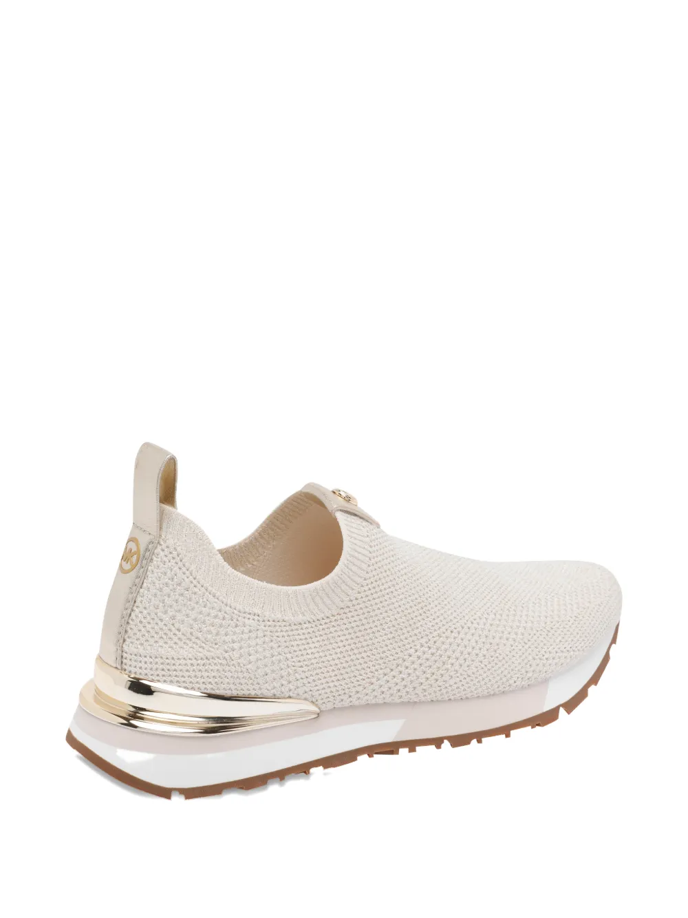 Michael Kors Slip-on sneakers met logo Beige