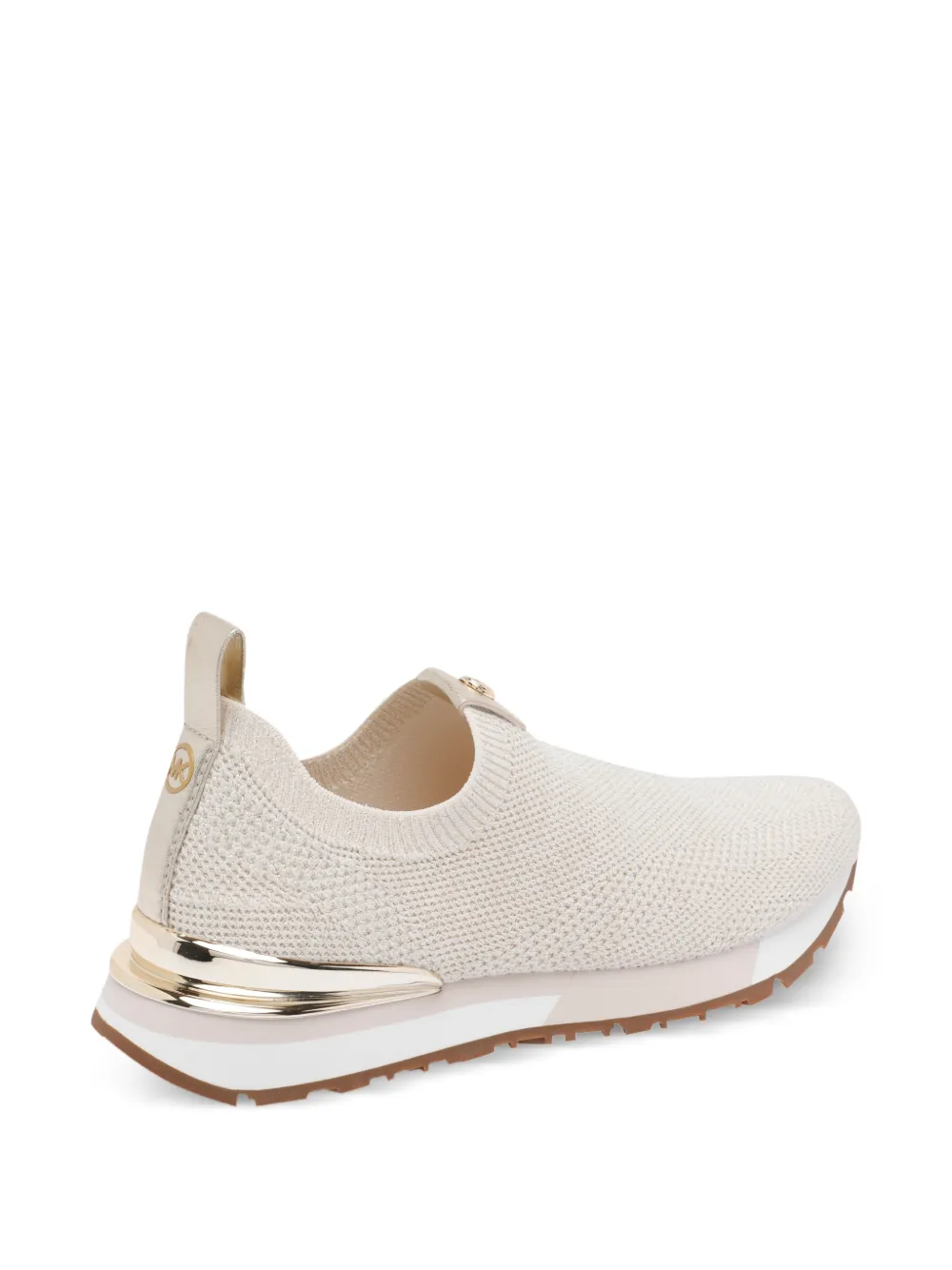 Michael Kors Slip-on sneakers met logo Beige