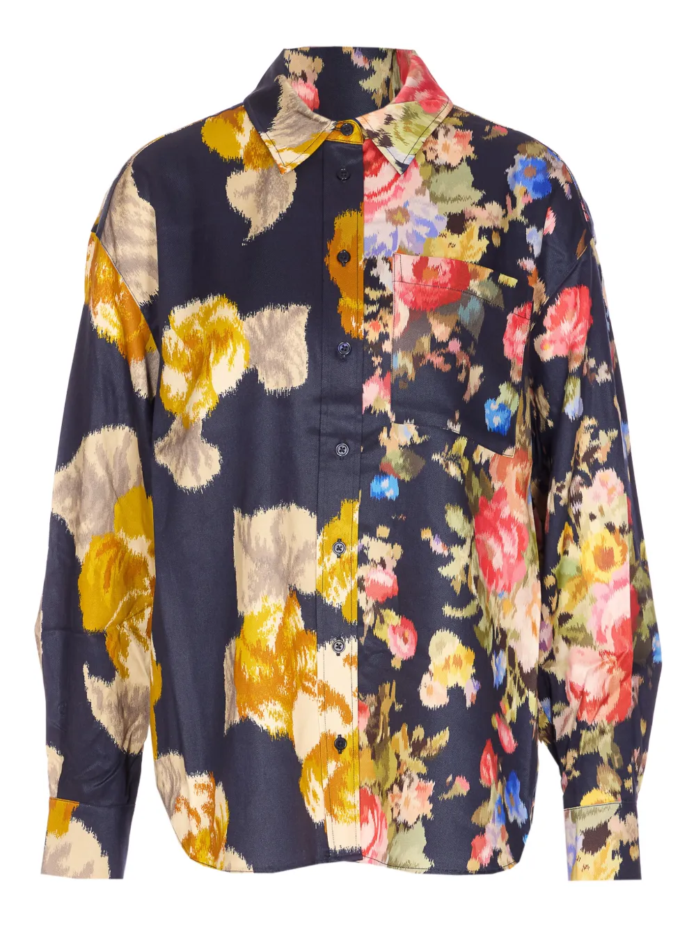 Essentiel Antwerp floral-print shirt | Blue | Image 1