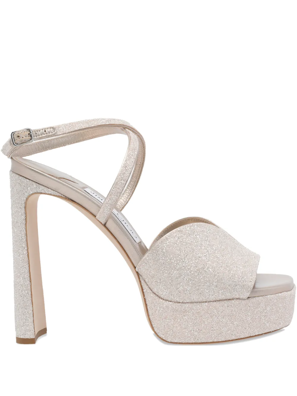 Jimmy Choo Karli sandalen met plateauzool Beige
