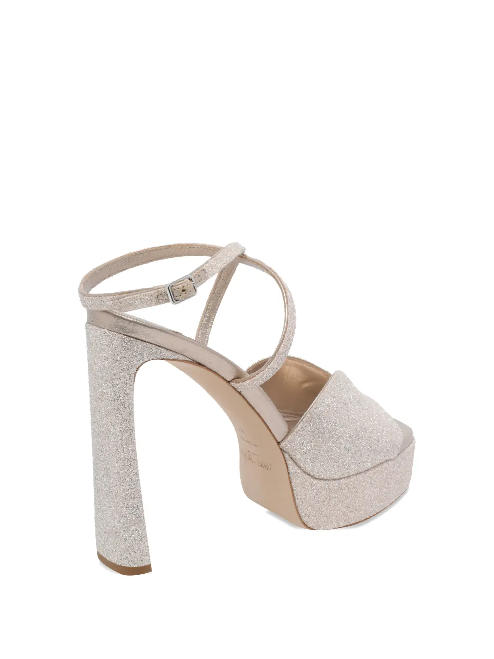 Jimmy Choo Karli sandalen met plateauzool Beige