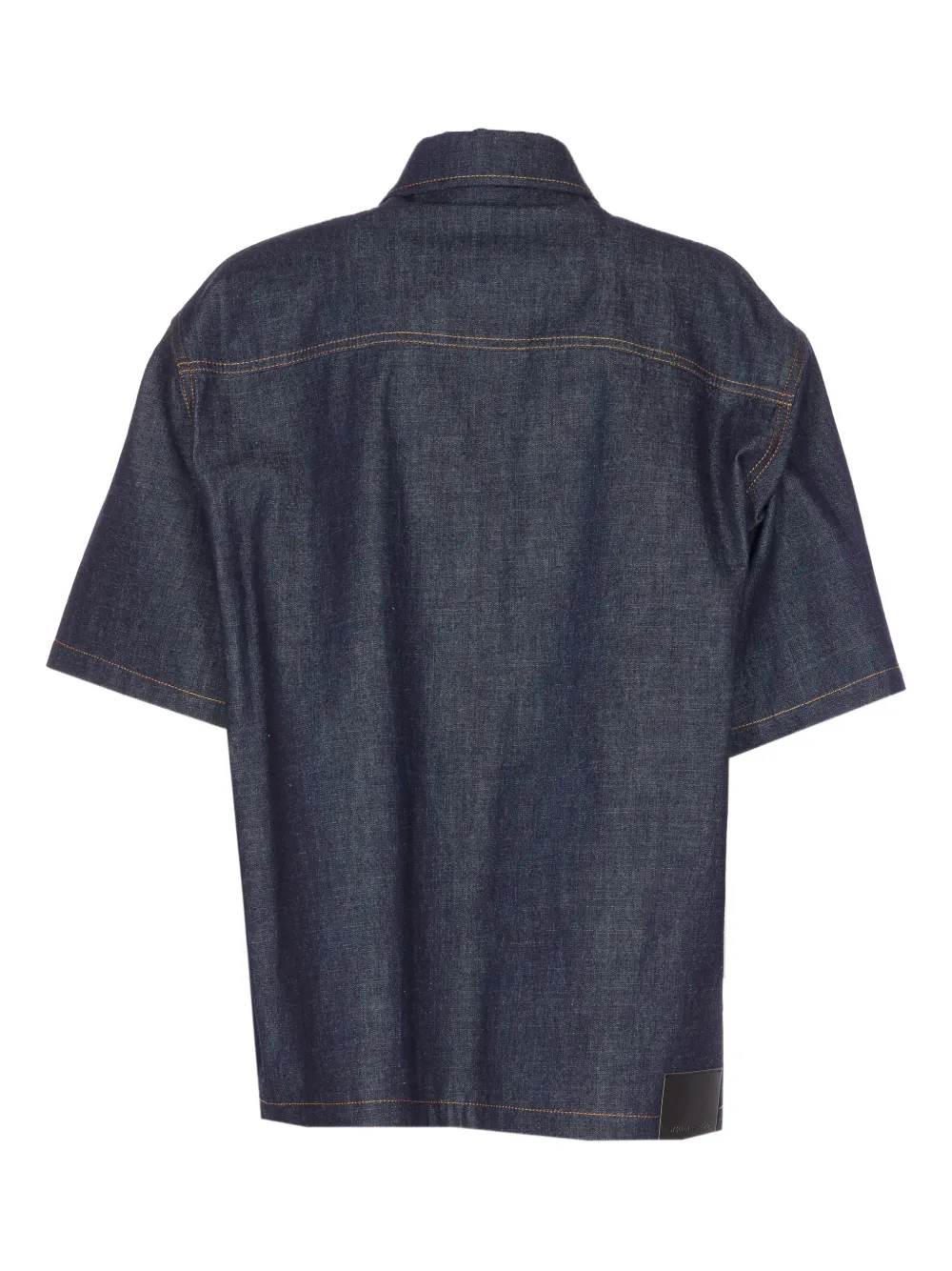 Stella McCartney embroidered denim shirt - Blauw