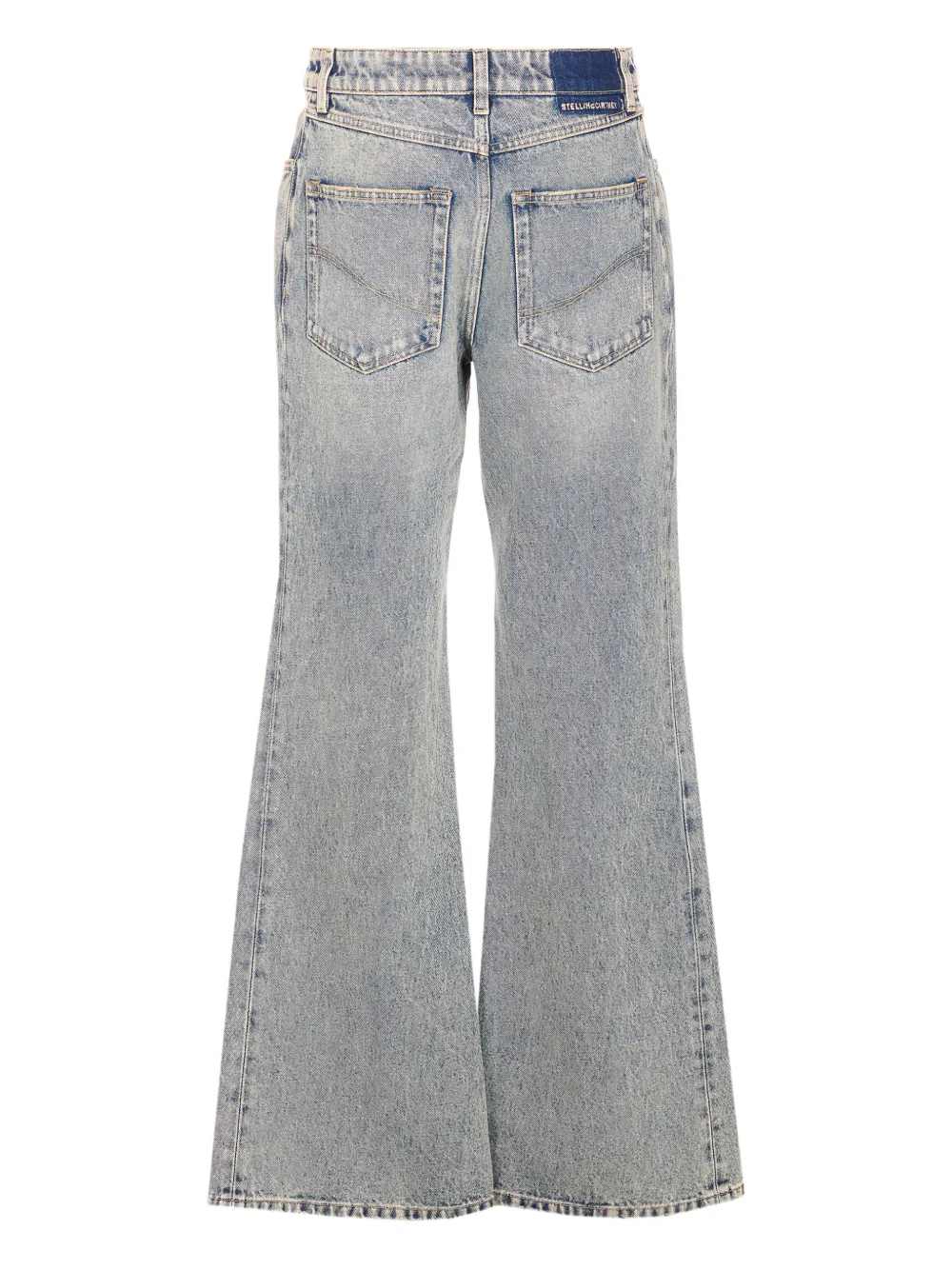 Stella McCartney charm-detail bootcut trousers - Blauw