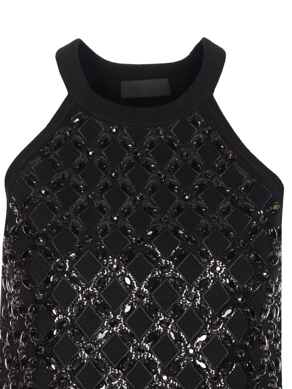 Halterneck Embellished Top