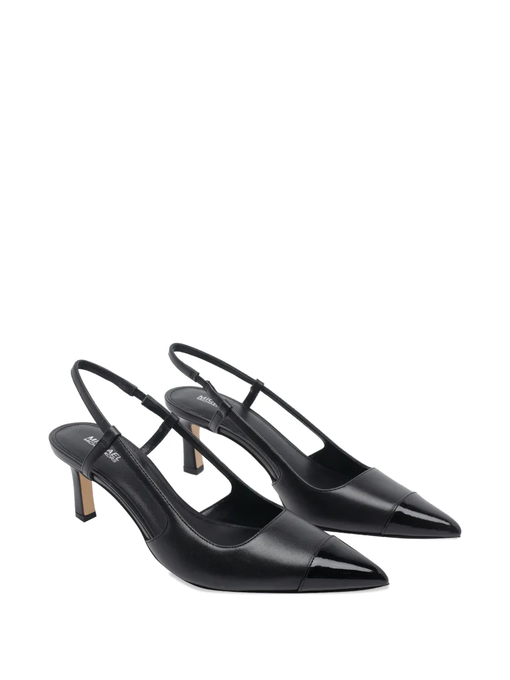 Michael Kors Alina slingback pumps met puntige neus Zwart