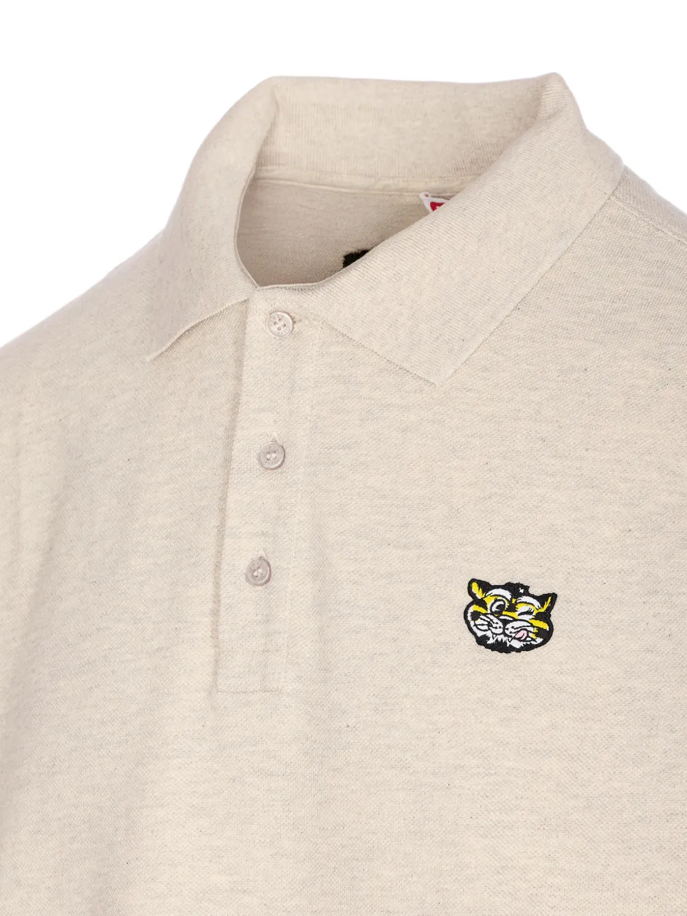Kenzo Poloshirt met tijgerpatch Beige