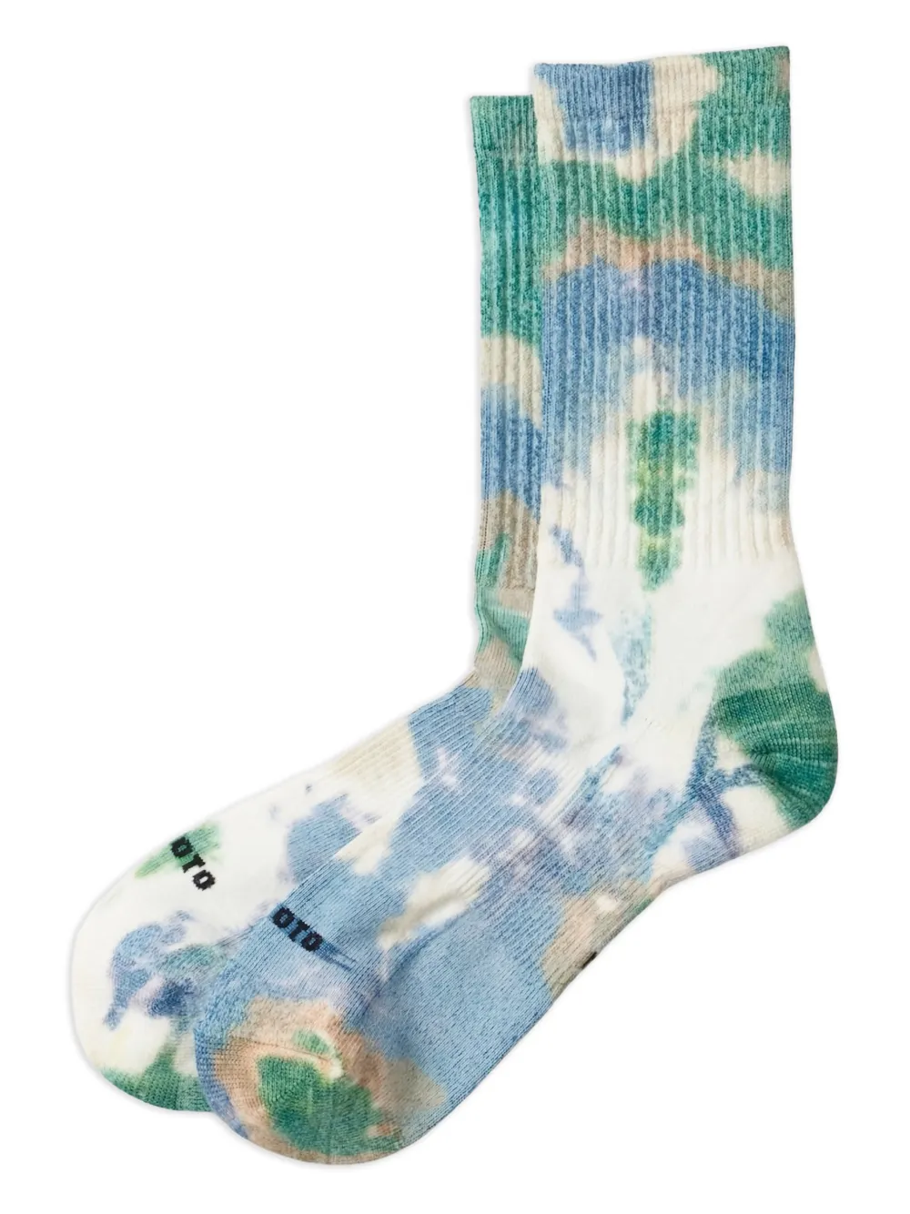 RoToTo tie-dye socks | White | Image 1