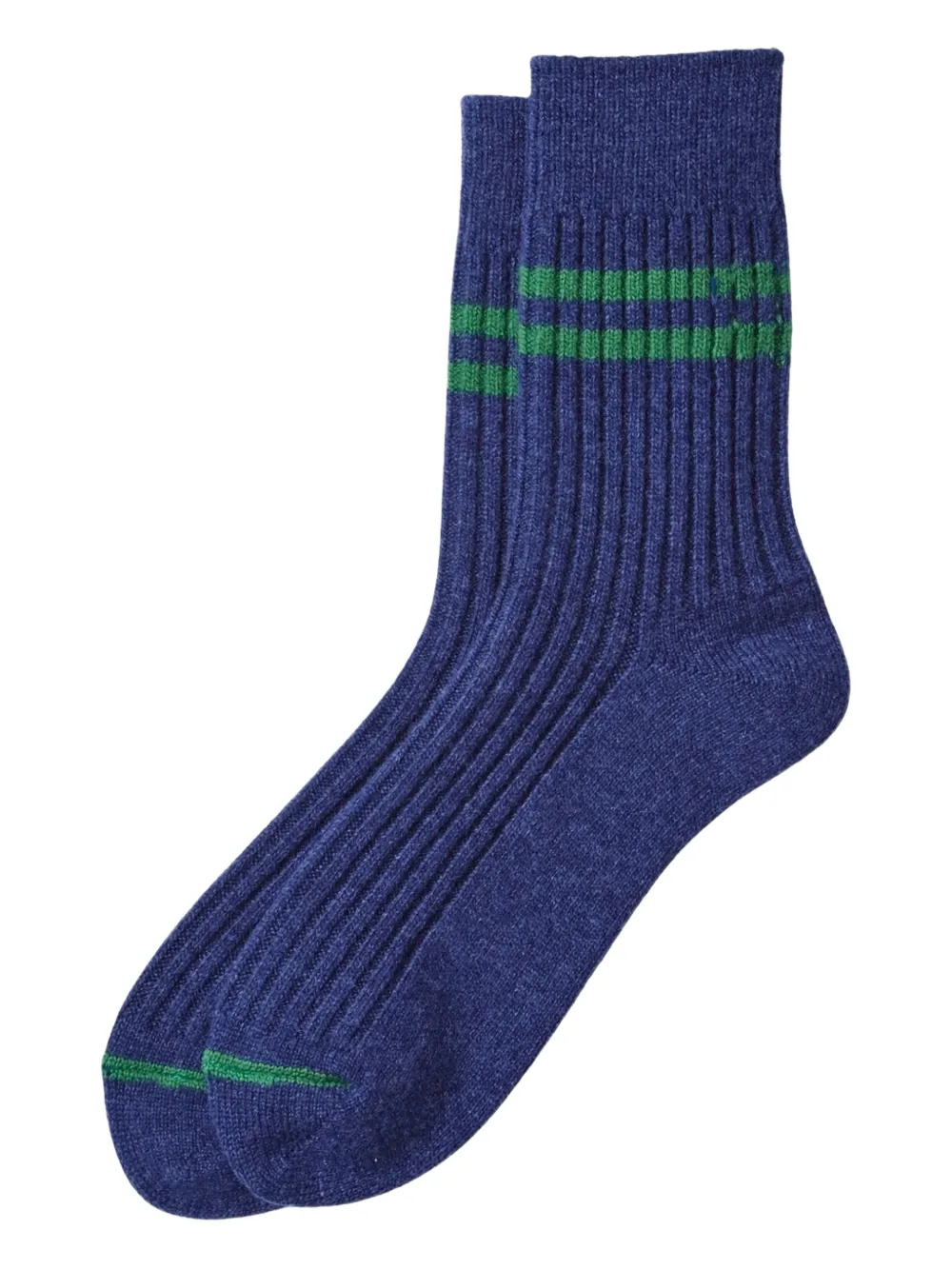 RoToTo striped ribbed socks - Blu