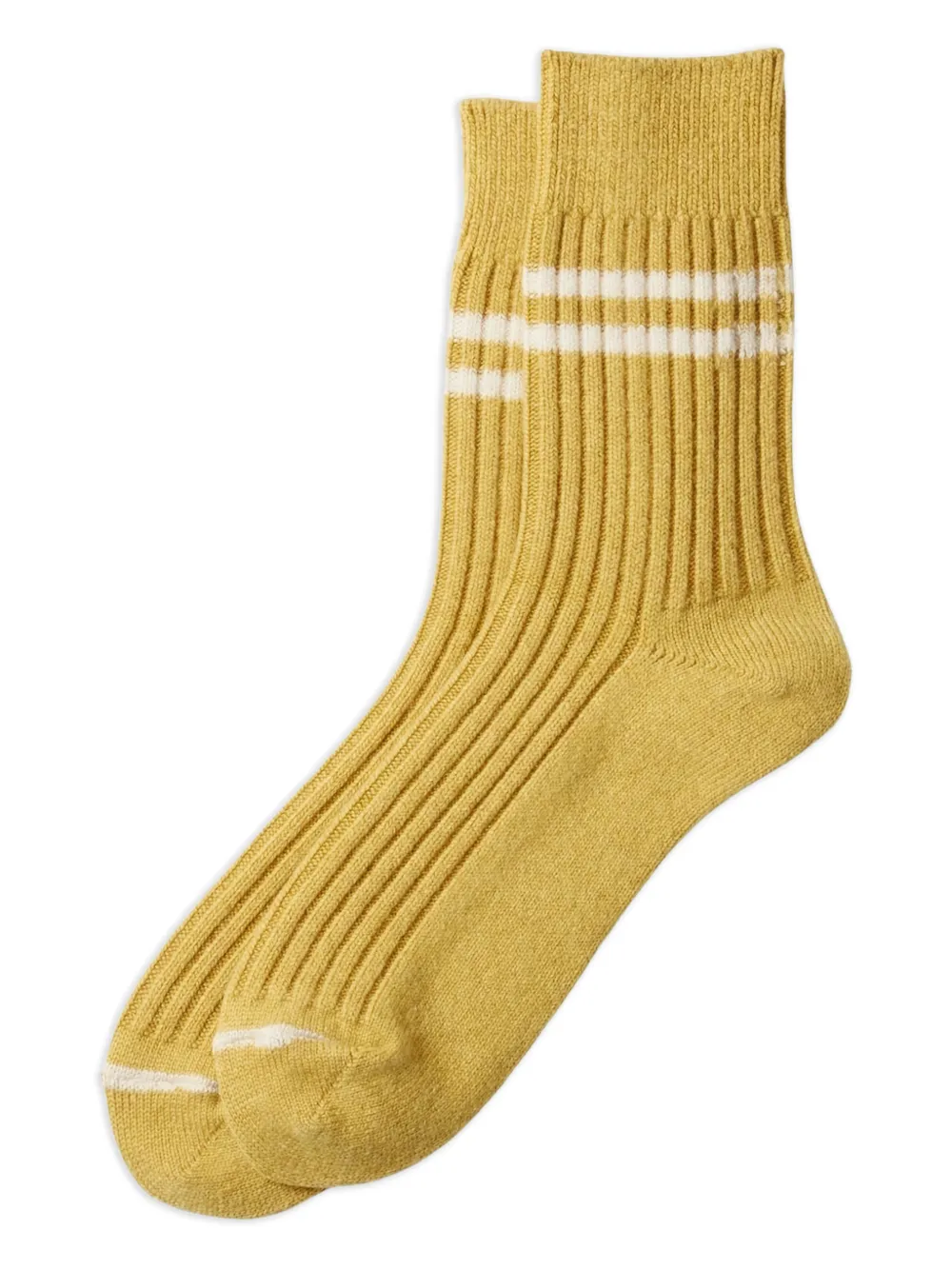 RoToTo striped ribbed socks - Giallo