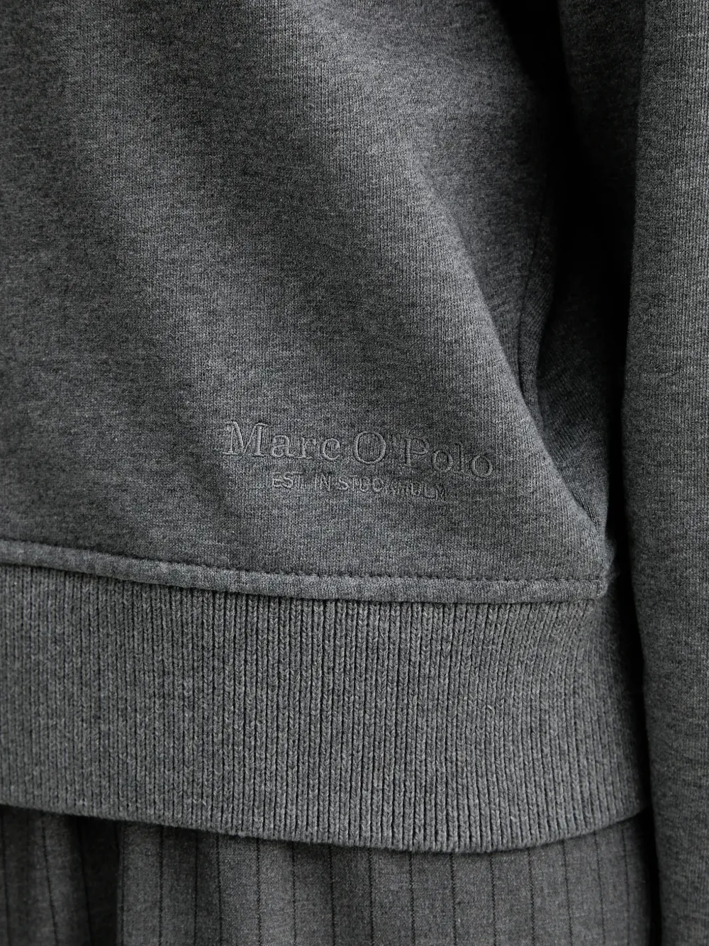 Marc O'Polo Gebreid vest met knopen Grijs